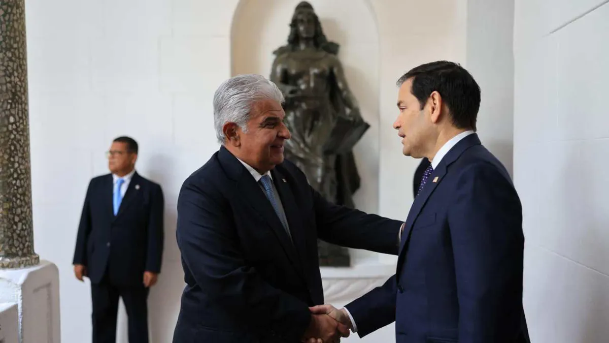 Marco Rubio y el presidente panameño se reúnen en plena disputa por el Canal de Panamá