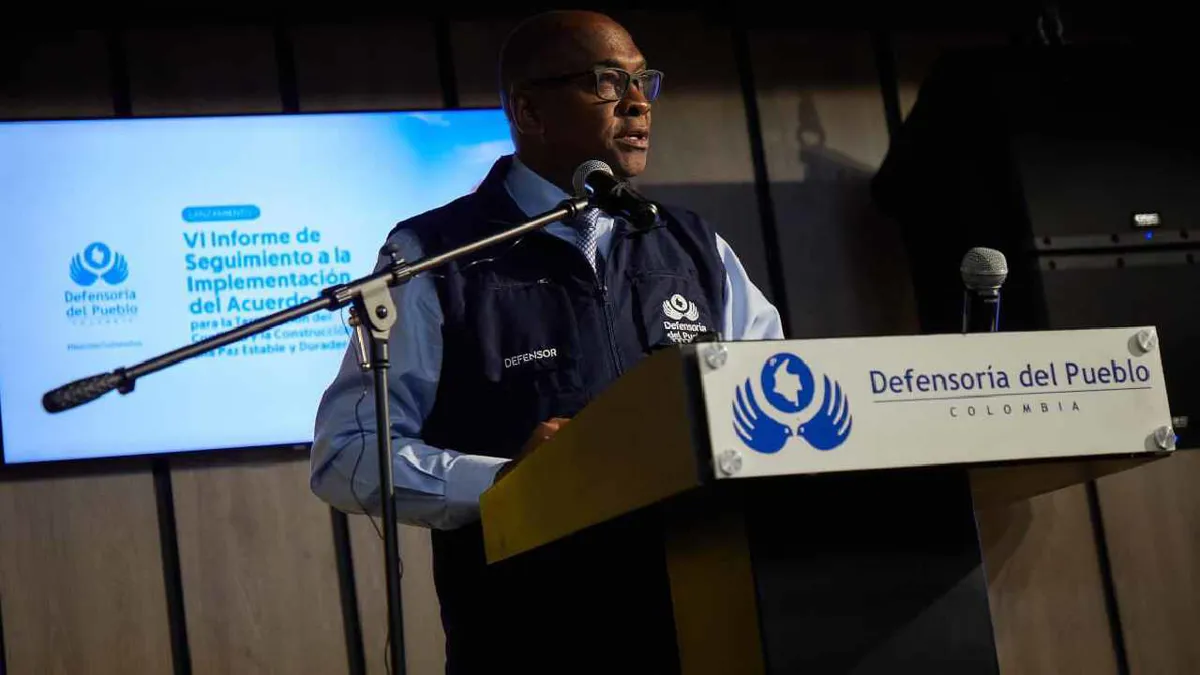 Defensoría advierte del lento avance en la implementación del acuerdo de paz