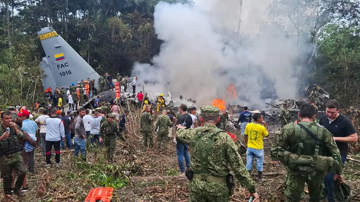 Revelan cifra parcial de víctimas mortales del accidente de avión militar en Putumayo