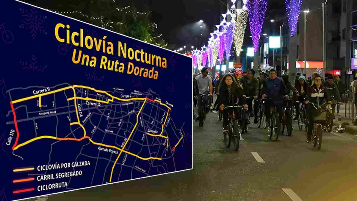 Prepárese para la ciclovía nocturna en Bogotá