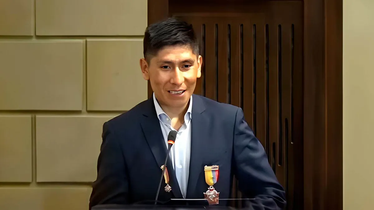 Congreso condecora a Nairo Quintana, que reclama más dinero para el deporte