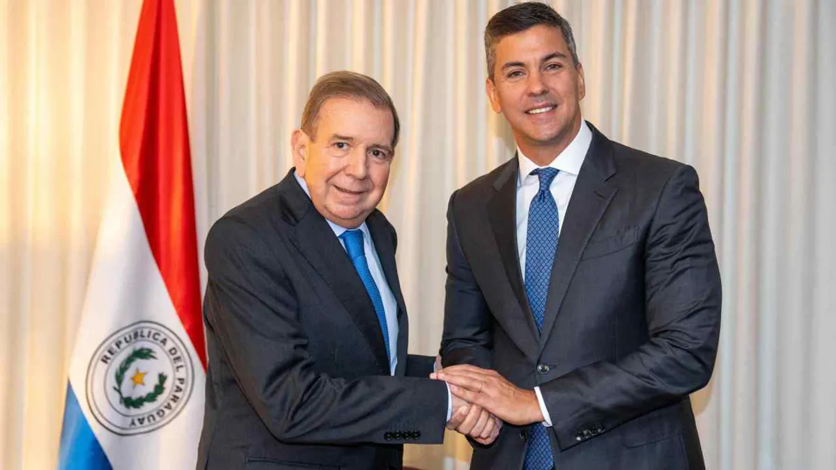Santiago Peña se reunió con Edmundo González en apoyo a la transición en Venezuela