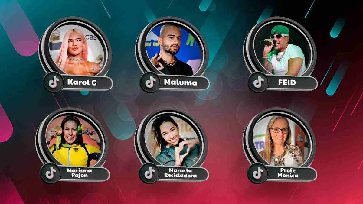 Los colombianos que brillaron en TikTok durante 2024