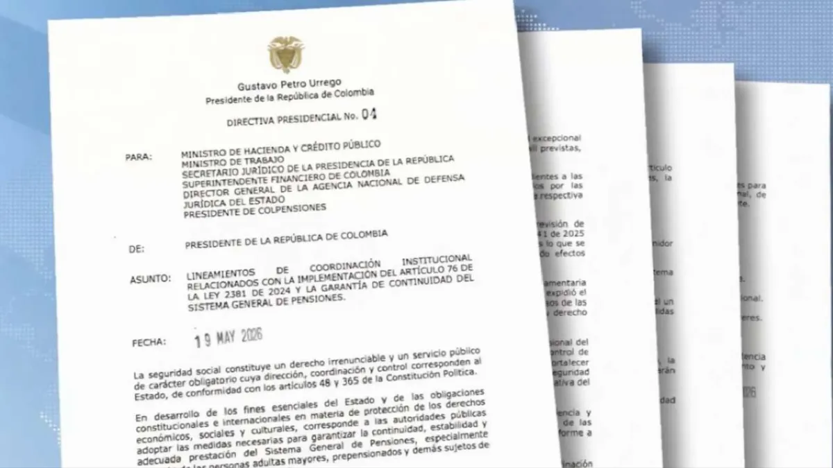 Petro emite directriz para proteger el sistema pensional tras fallo del Consejo de Estado
