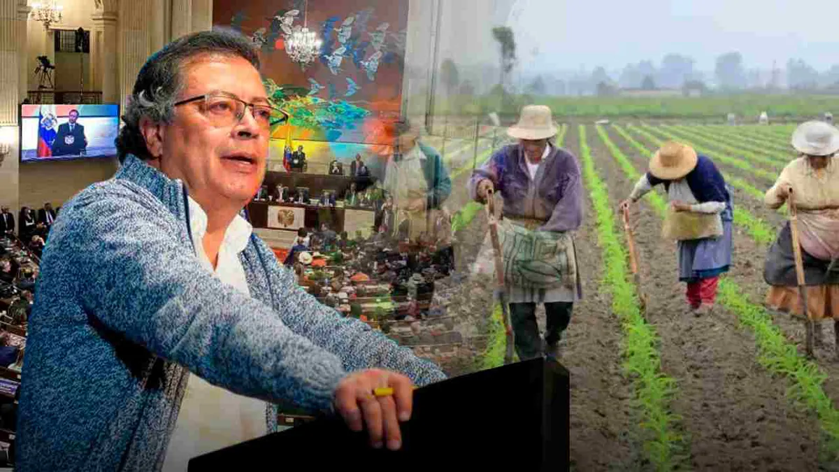 Petro pidió al Congreso cambiar normas para agilizar la reforma agraria