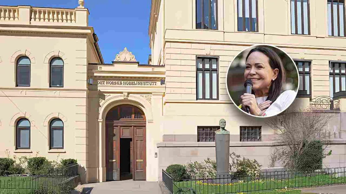 Cancelan conferencia de prensa de María Corina Machado en el Instituto Nobel de Oslo