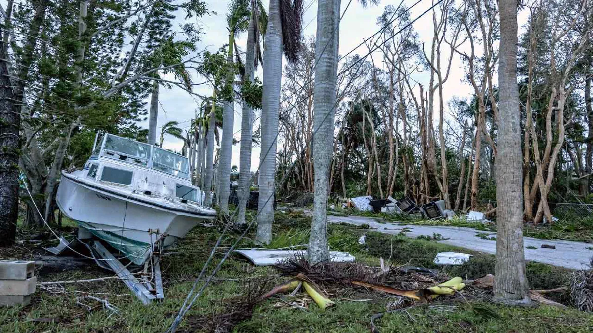 Aumentan a cuatro los muertos por paso del huracán Milton en la Florida