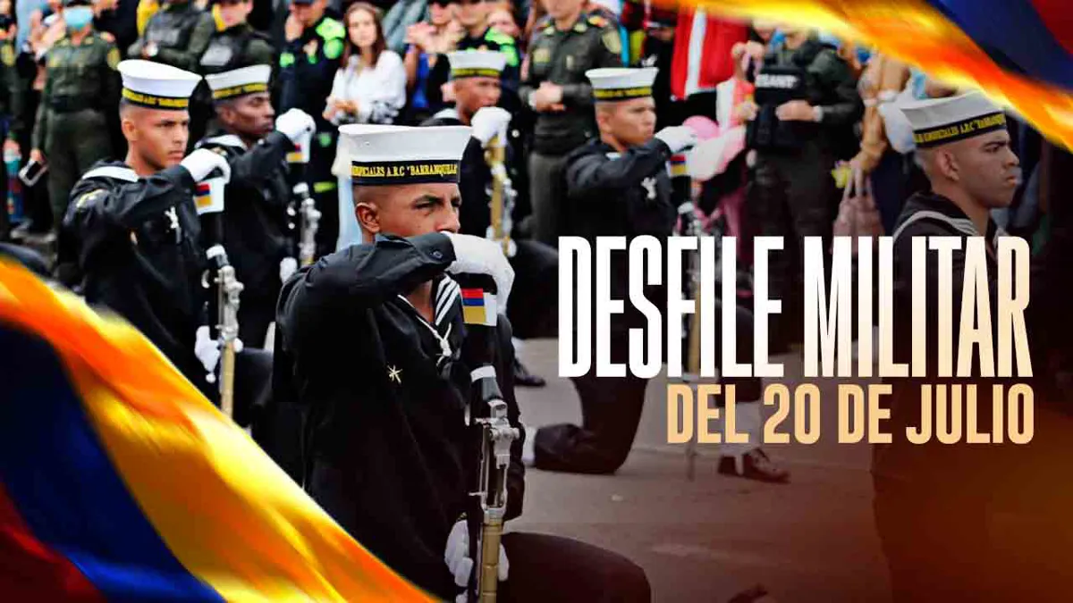 Desfile militar del 20 de julio por el Día de la Independencia