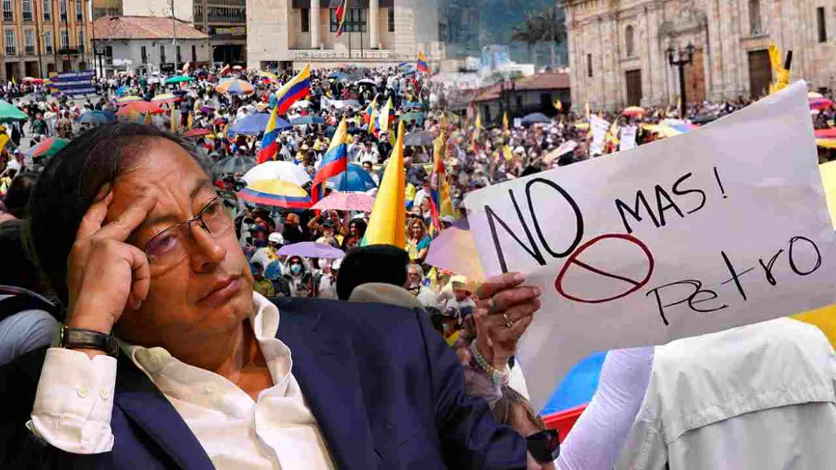 Jornada de marchas contra el Gobierno Petro convocadas por la oposición