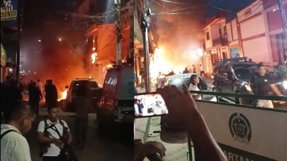 Dos muertos y 24 heridos deja un atentado contra la Policía en La Plata, Huila