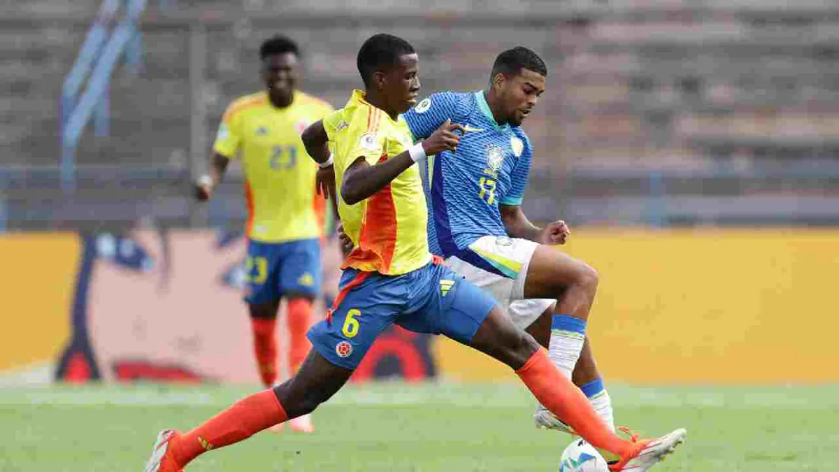 Colombia cae frente a Brasil y pierde en el invicto en el Sudamericano sub-20