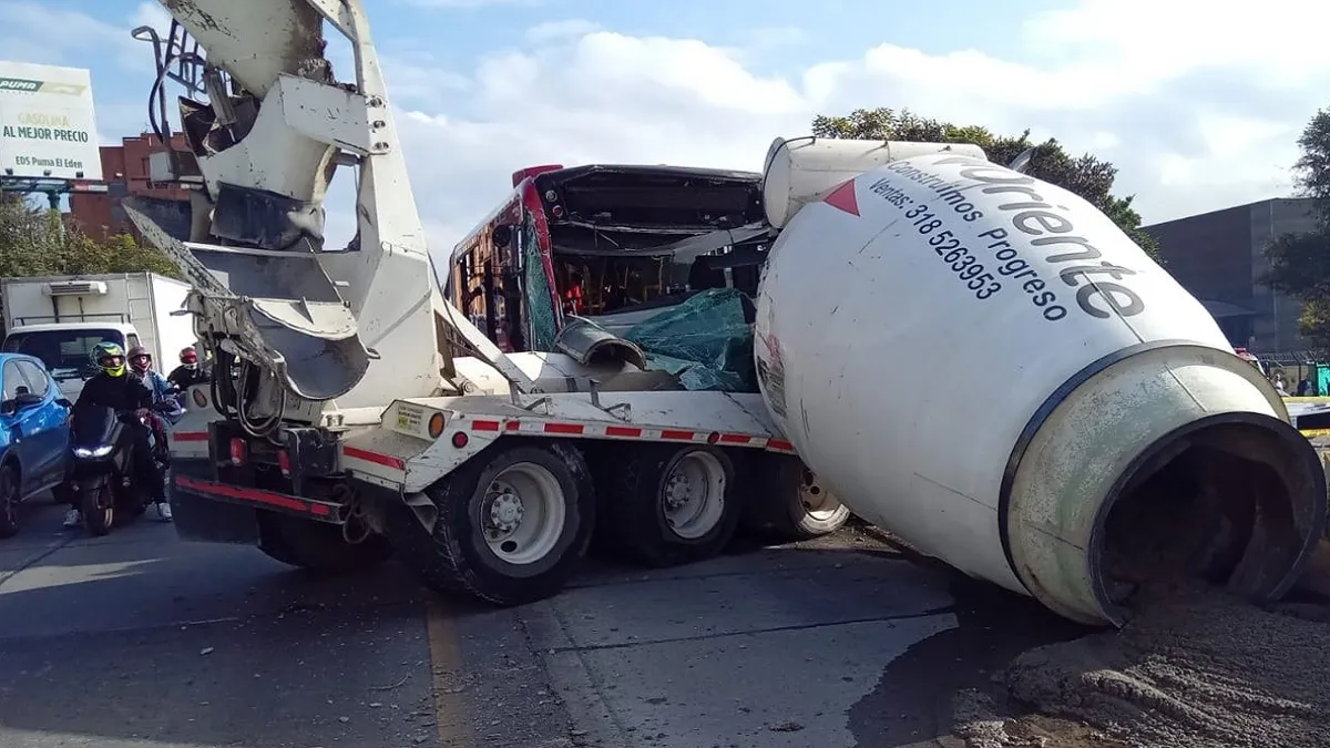 Colapso en la movilidad al noroccidente de Bogotá por accidente de tránsito
