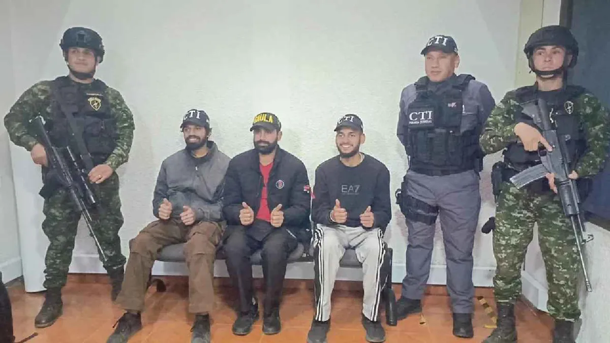 Ejército rescata a ciudadanos indios secuestrados en la frontera con Ecuador por el Tren de Aragua