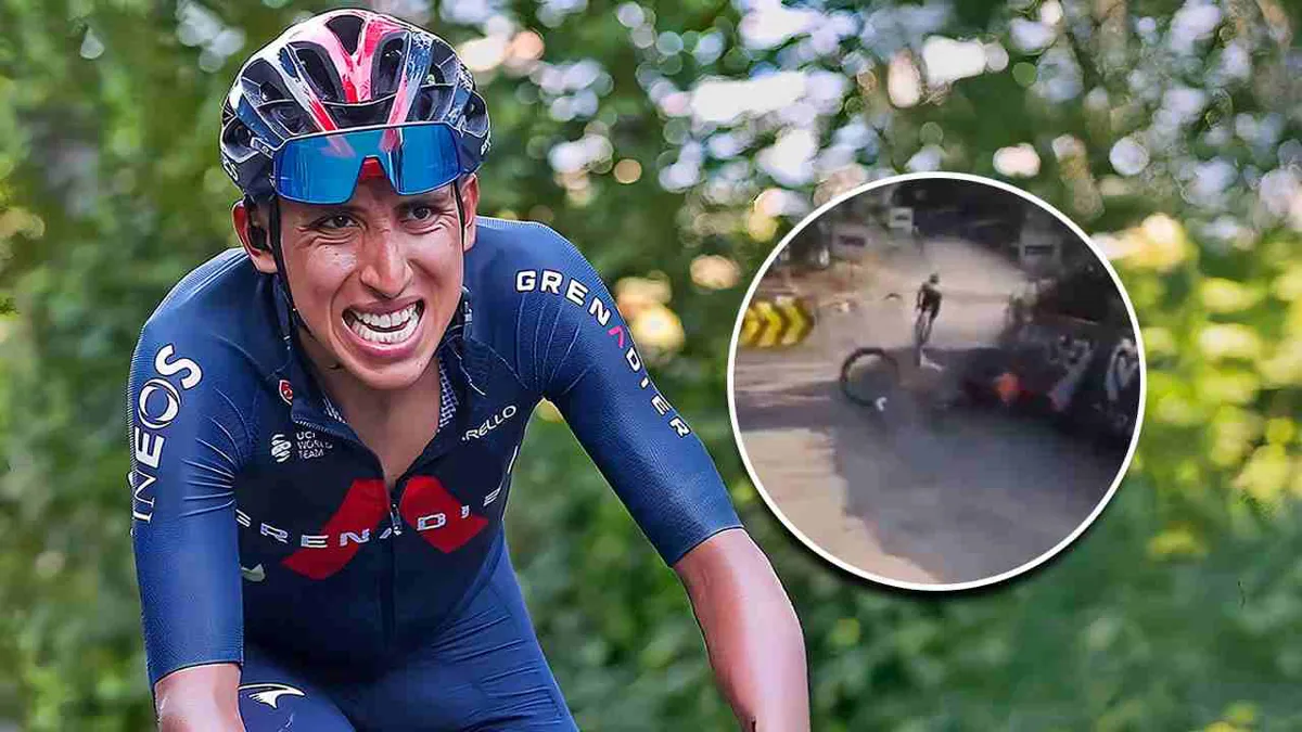 Egan Bernal sufre una caida y se fractura la clavícula durante la Clásica de Jaén