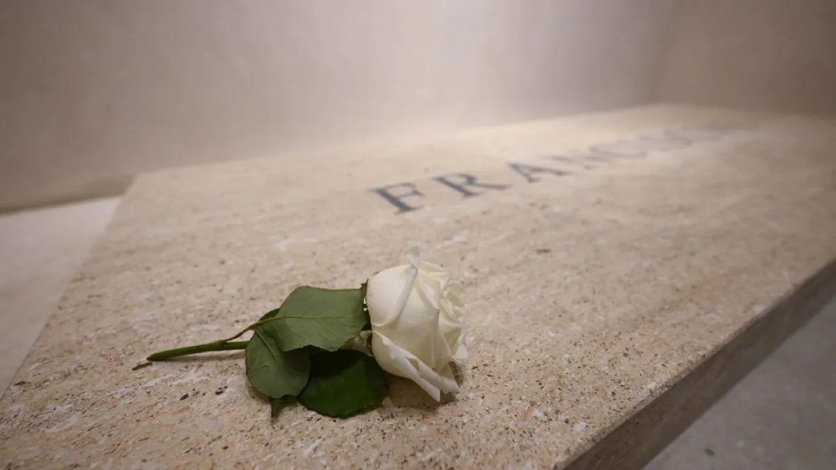 Así es la tumba del Papa Francisco en Roma