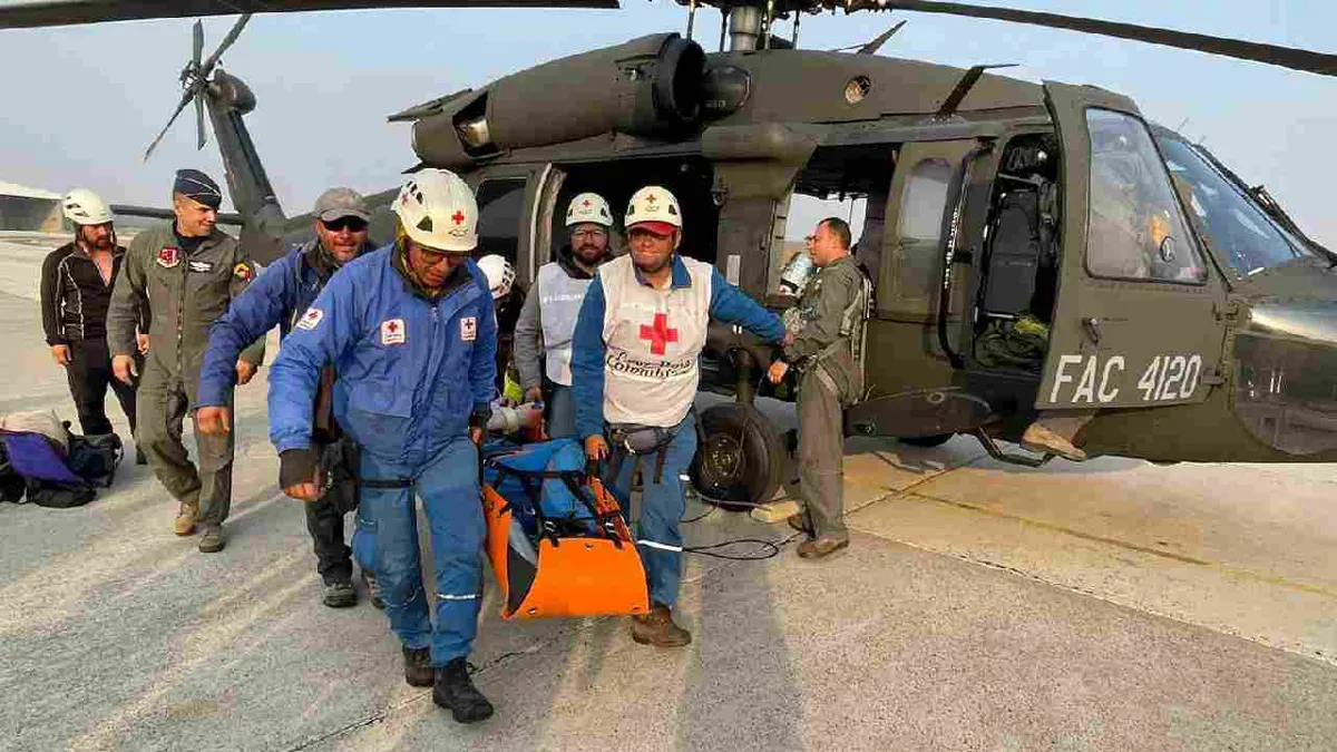 Rescatan parapentistas accidentados en la Sierra Nevada de Santa Marta