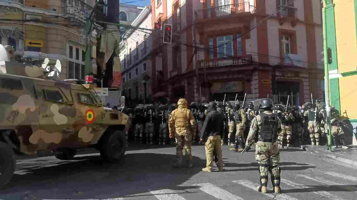 Intento de golpe de Estado en Bolivia: militares rodean la sede del Ejecutivo