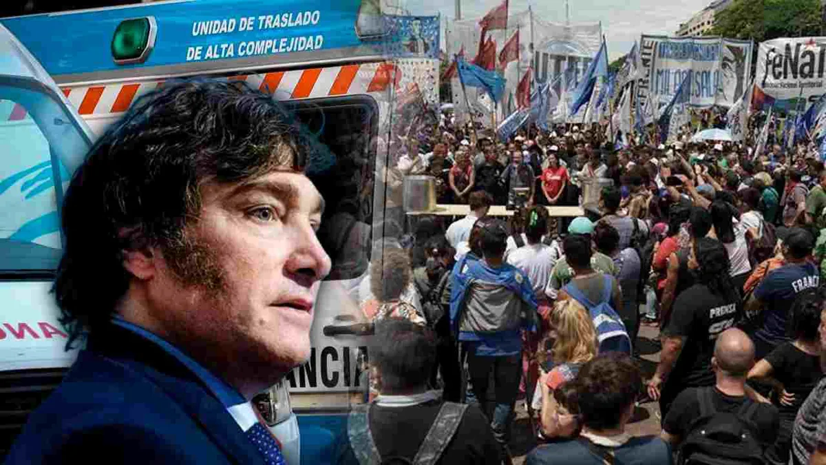 Gobierno Milei enfrenta paro de trabajadores de la salud que reclaman mejoras salariales