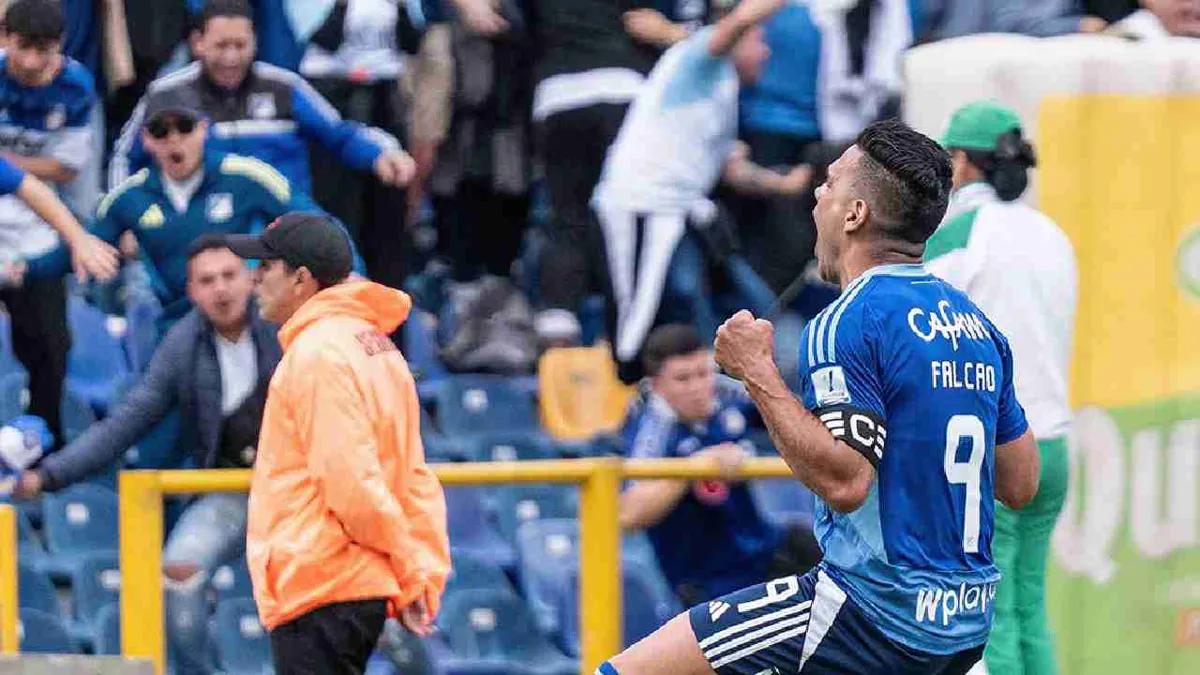 Falcao le da la victoria a Millonarios en un clásico capitalino vibrante