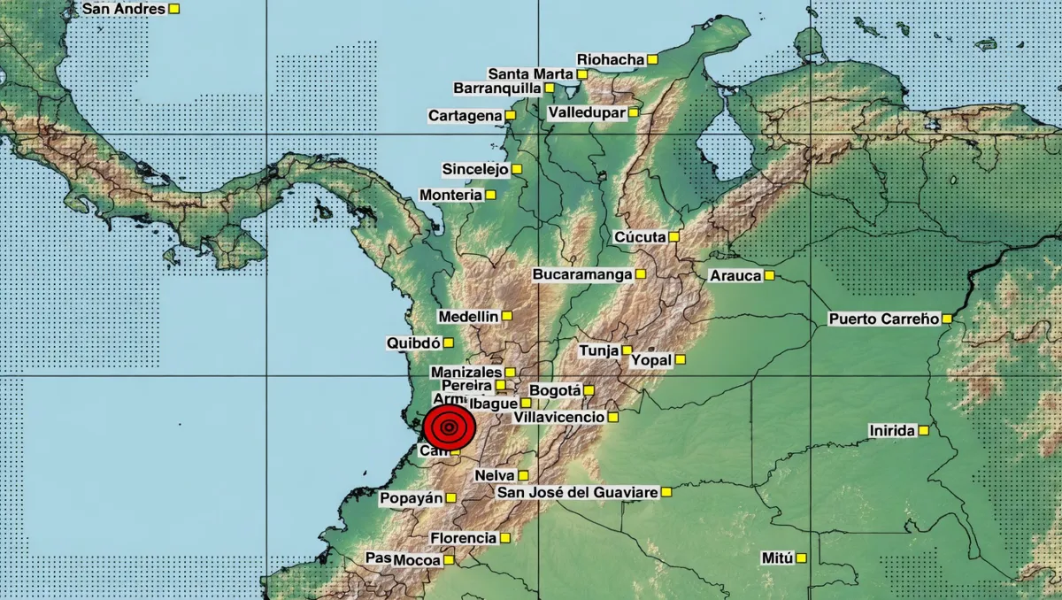 Temblor de magnitud 5.6 sacudió a Colombia el 14 de mayo con epicentro en Chocó