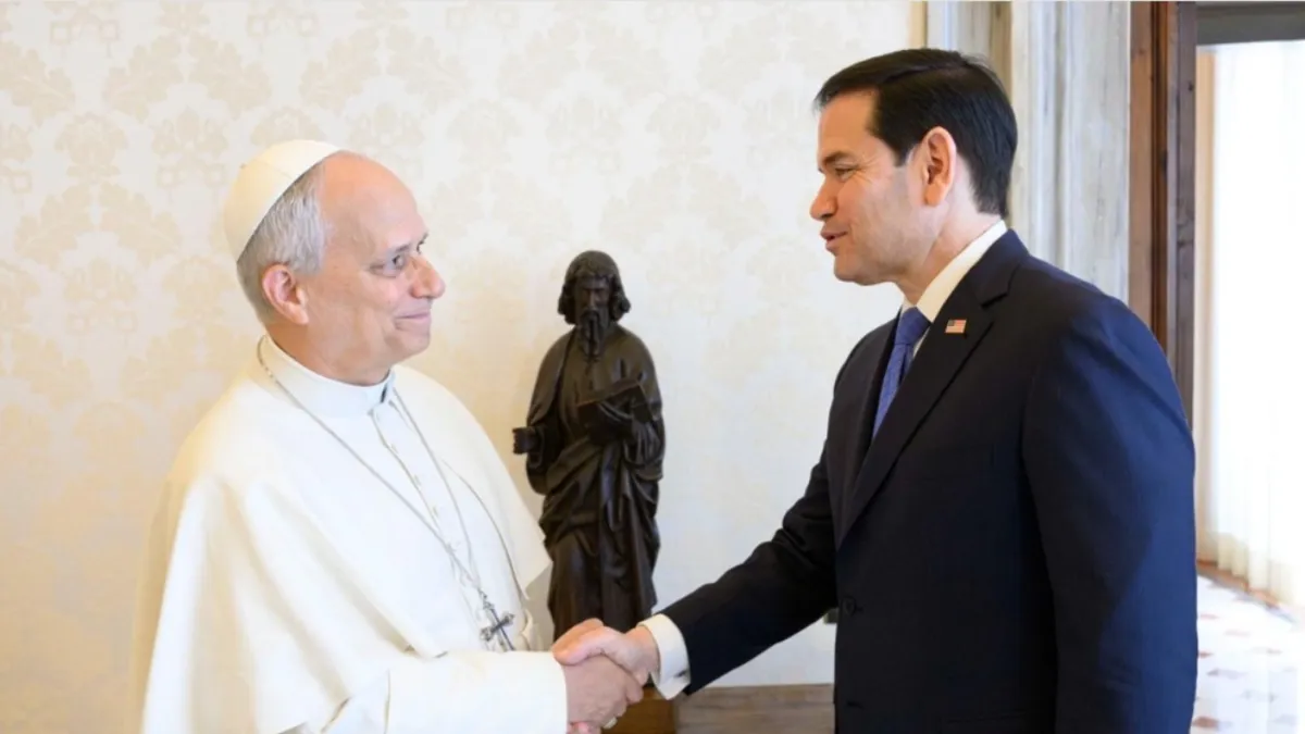 León XIV recibió a Marco Rubio en el Vaticano en medio de tensiones entre Trump y la Santa Sede