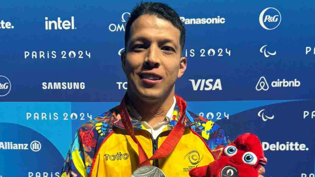 Nelson Crispín gana dos medallas de plata para Colombia en los Juegos Paralímpicos de París