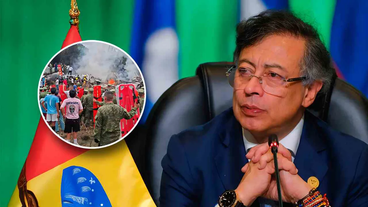 Tragedia de avión militar expone las diferencias entre Petro y la oposición