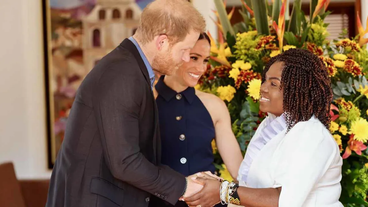Los duques de Sussex empiezan su primera visita a Colombia centrada en ciberacoso y niñez