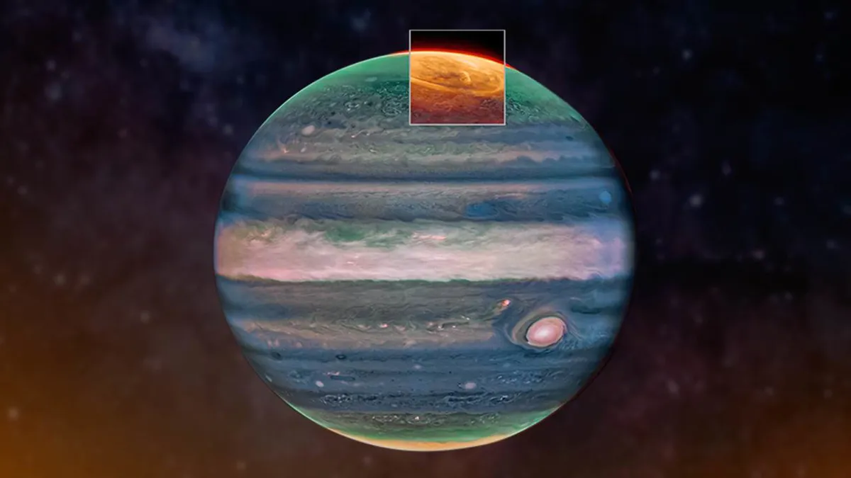 Telescopio Webb de NASA revela nuevos detalles de auroras de Júpiter