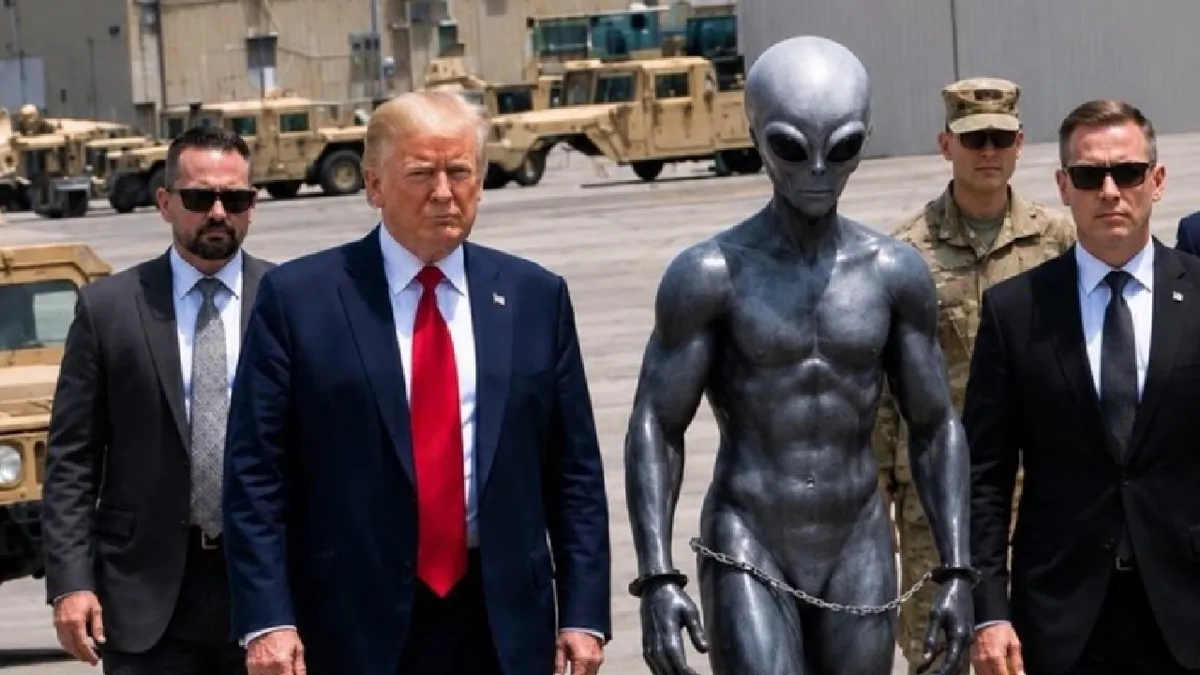 Donald Trump desata polémica por imágenes con extraterrestres creadas con inteligencia artificial