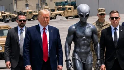 Donald Trump desata polémica por imágenes con extraterrestres creadas con inteligencia artificial