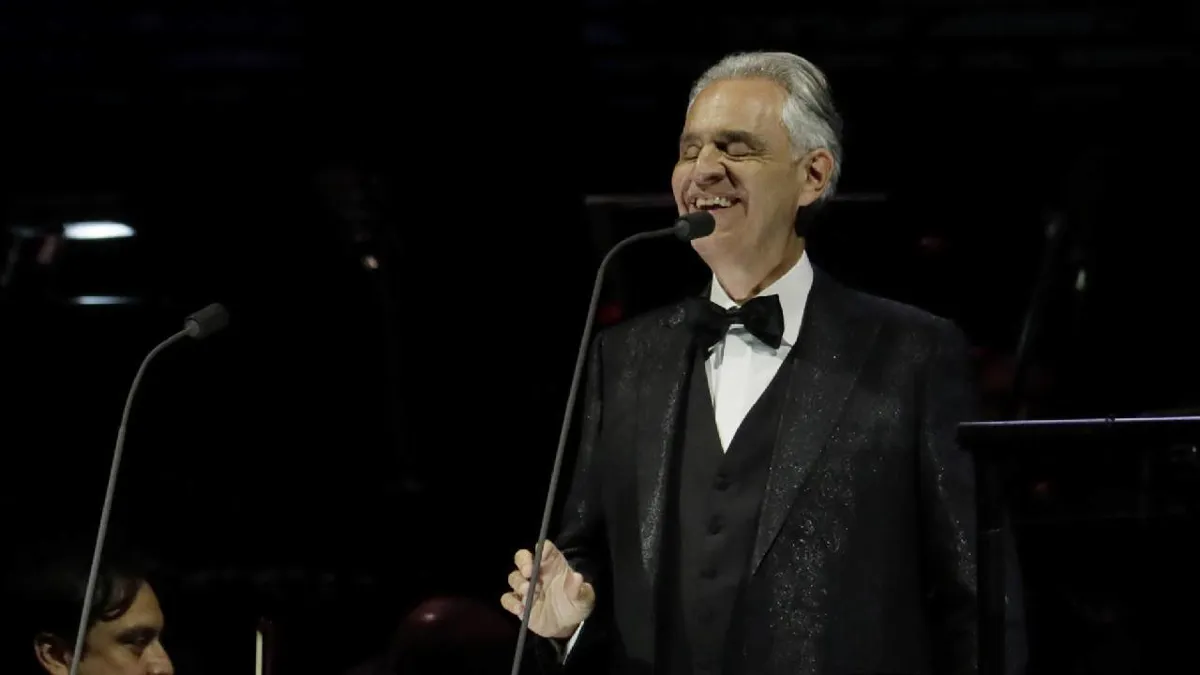 Andrea Bocelli recorre sus 30 años de carrera en una noche mágica en Bogotá