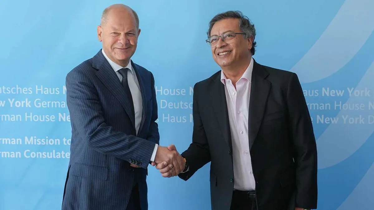 Cambio de deuda por acción climática, tema clave en reunión entre Petro y el canciller alemán, Olaf Scholz