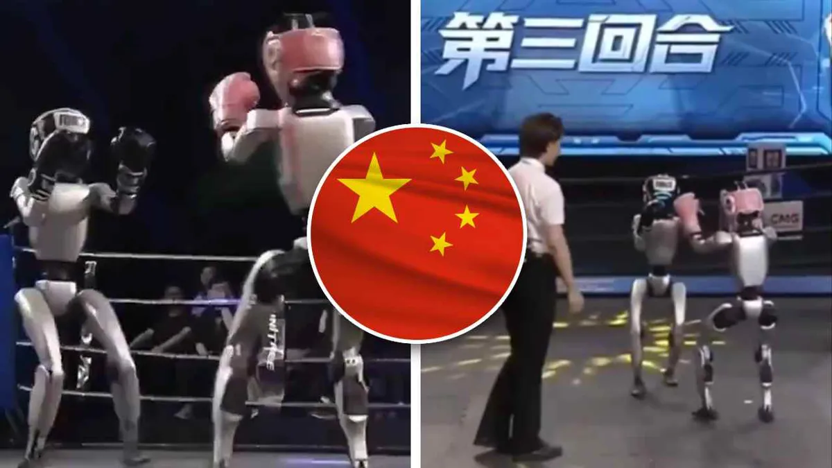 China estrena el primer campeonato de boxeo entre robots humanoides