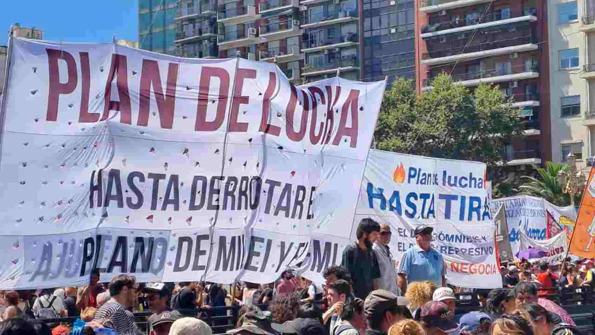 Primera huelga contra el Gobierno de Milei en Argentina