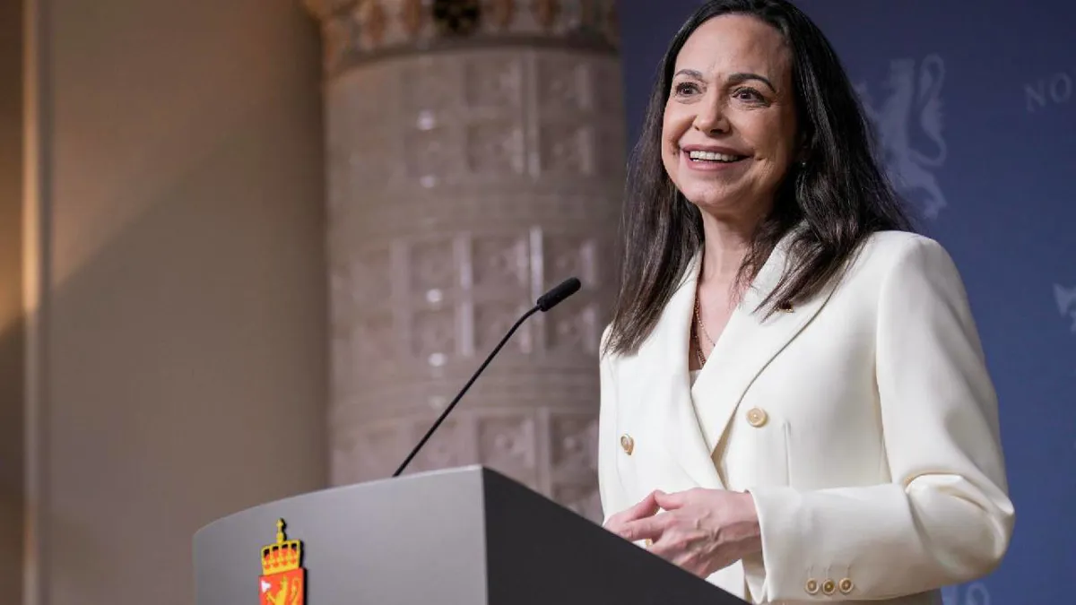María Corina Machado: “Tengo muchas esperanzas de que Venezuela sea libre”