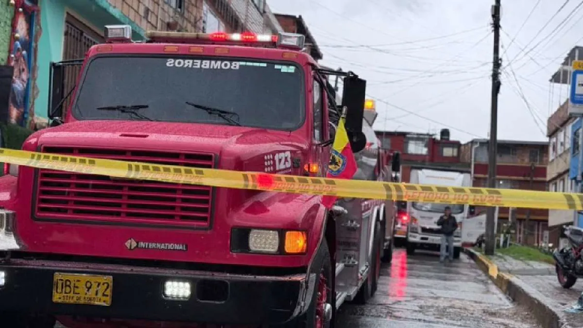 Dos personas muertas por la explosión de un cilindro en una vivienda en Bogotá