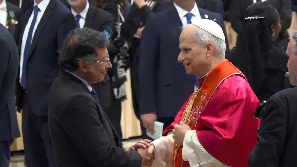 El papa León XIV recibirá en  un encuentro privado al presidente Gustavo Petro