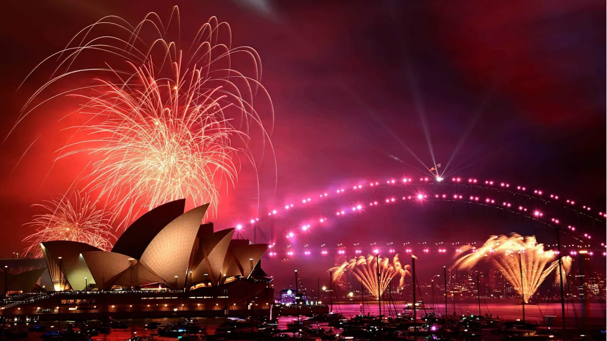 Así fue celebración por la llegada del 2025 en algunos países