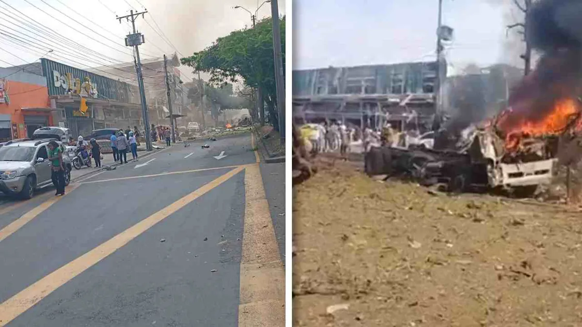 Fuertes explosiones cerca a la base aérea Marco Fidel Suárez en Cali