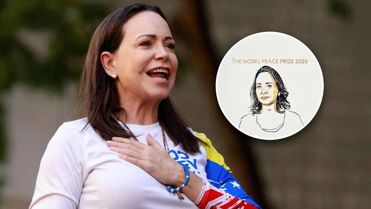 La líder opositora de Venezuela María Corina Machado, Premio Nobel de la Paz 2025