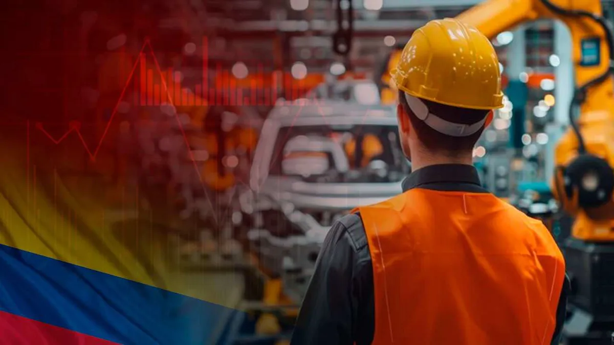 La producción industrial de Colombia cayó un 1,7 % en 2024