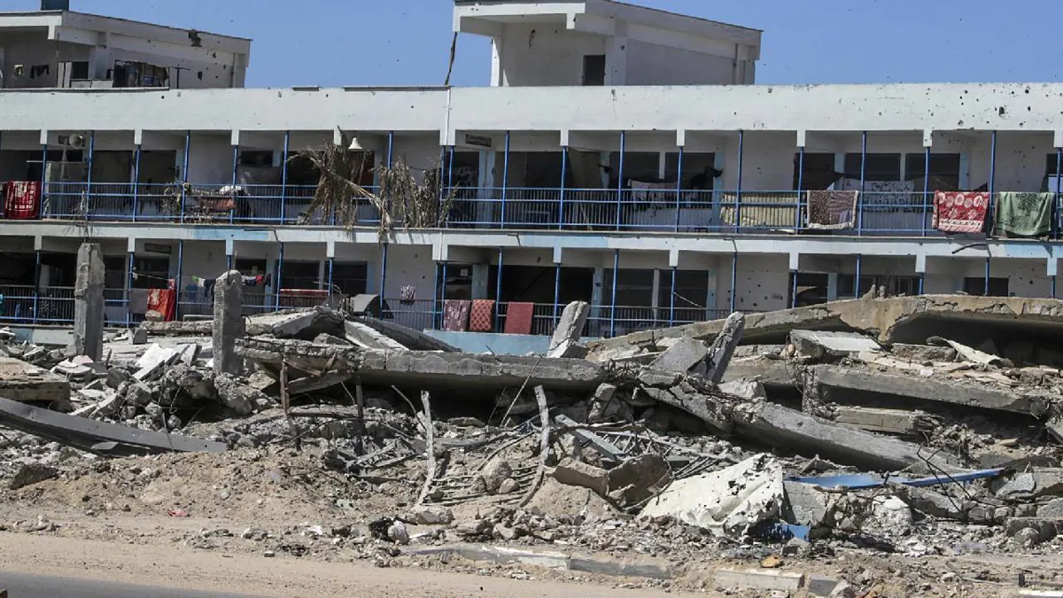 Al menos 22 muertos, incluidos trece niños, en ataque israelí contra una escuela en Gaza