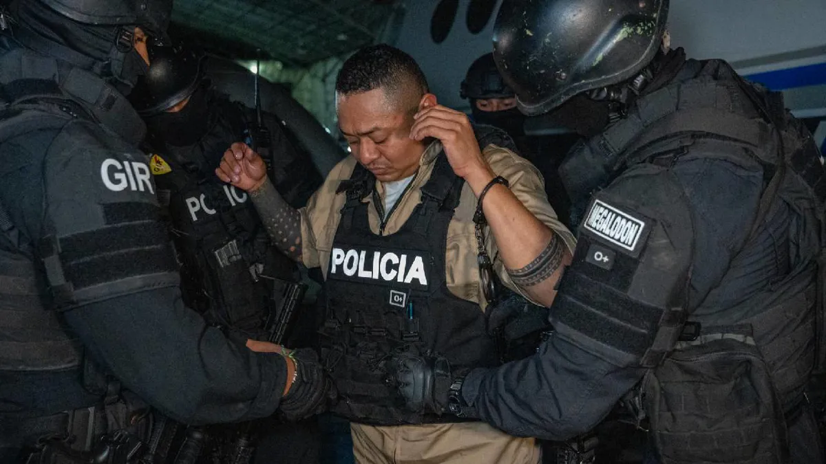 El cabecilla criminal ‘Fede’ regresa a prisión en Ecuador tras ser recapturado en Medellín