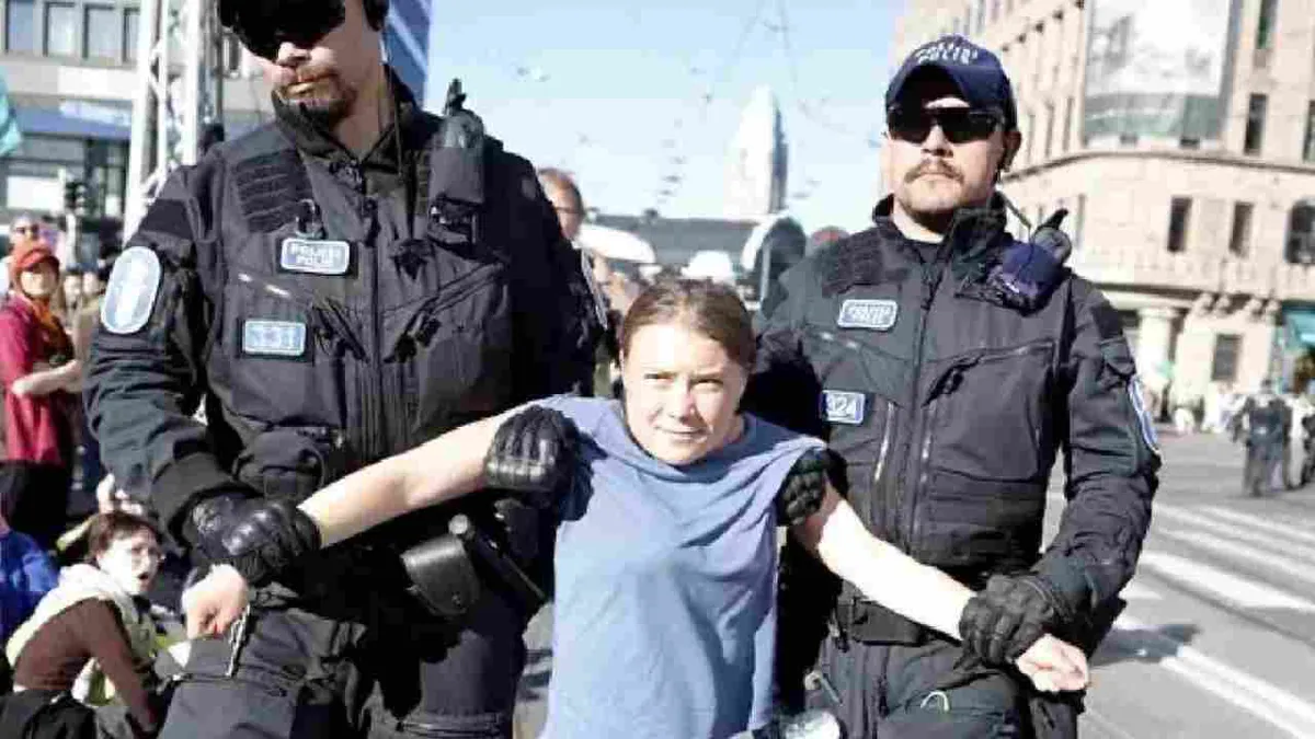 Greta Thunberg, detenida tras participar en una manifestación en Finlandia