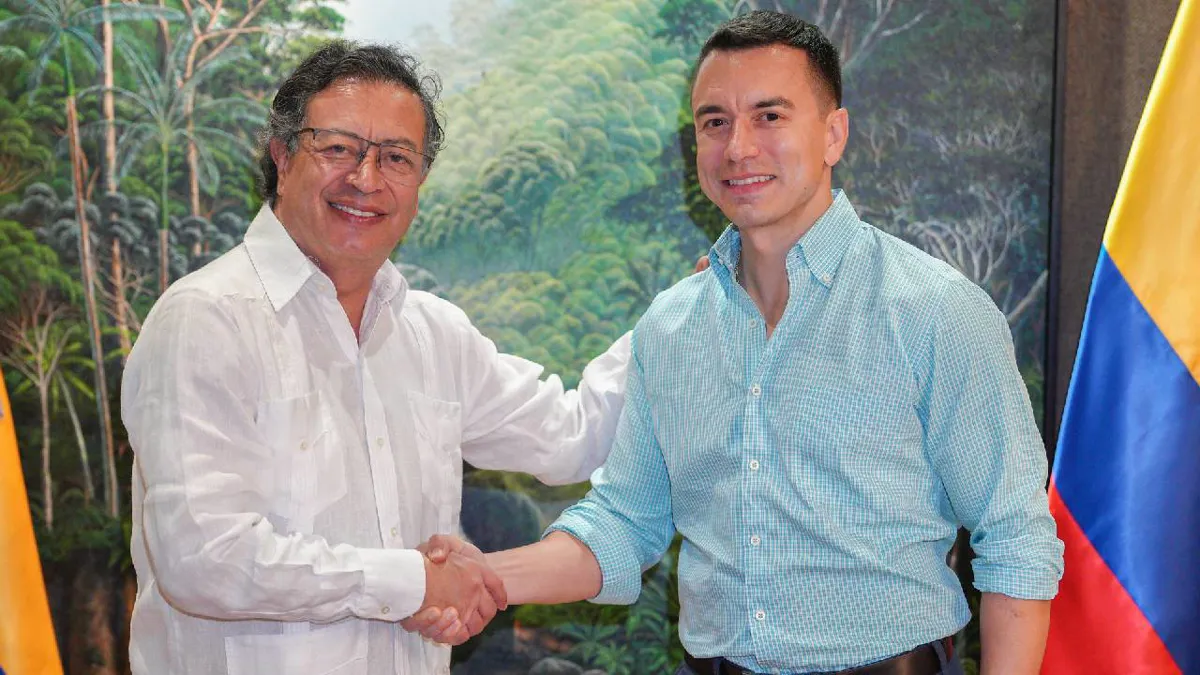 Presidente de Ecuador cuestiona la visita de Petro a Manta: “No creo que fue nada bueno”