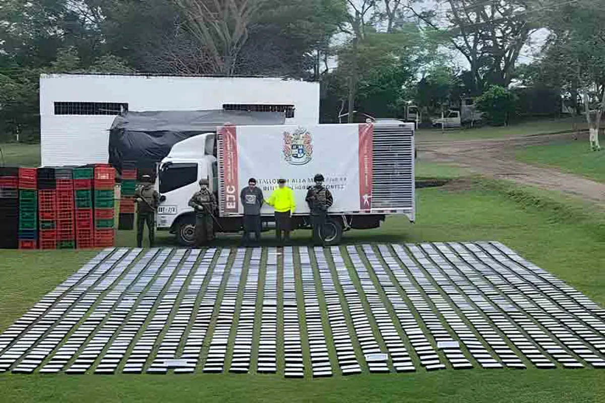 Incautan 1,5 toneladas de cocaína en el departamento del Cauca