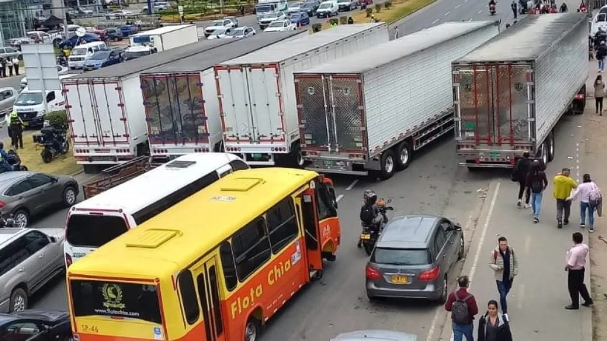 Manifestación de transportadores genera congestión en varios puntos de Bogotá