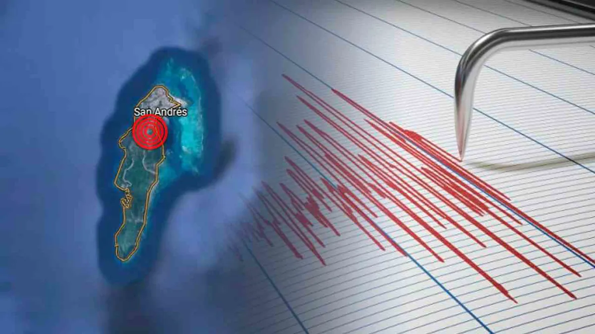 Un temblor de magnitud 5,4 sacudió San Andrés y Providencia