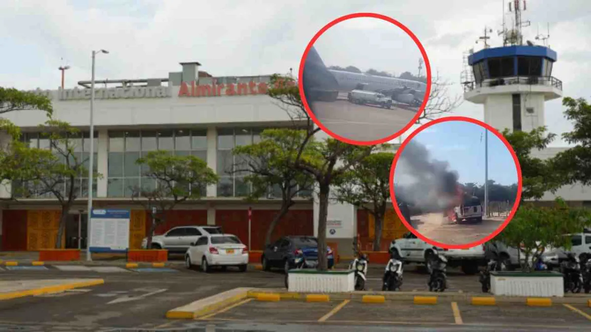 Asaltan carro de transporte de valores en aeropuerto de Rioacha